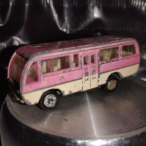 Vintage Pink and Cream Toy Van